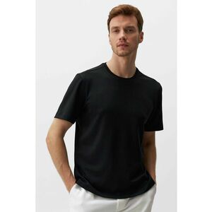 Tricou din amestec de modal cu decolteu la baza gatului imagine