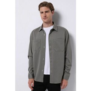 Camasa uni cu buzunare pe piept imagine