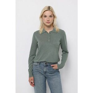 Pulover polo cu buzunar pe piept imagine