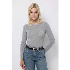 Pulover slim fit tricotat fin imagine