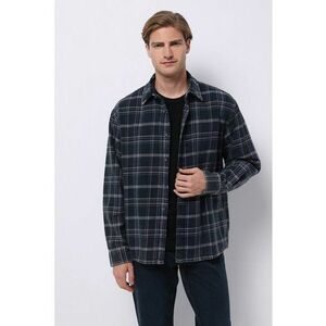 Camasa de bumbac cu model in carouri imagine