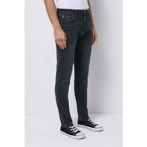 Blugi slim fit cu model uni imagine