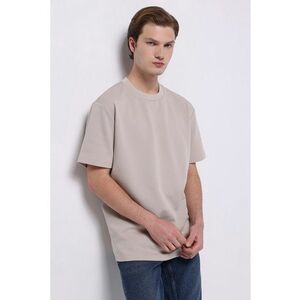 Tricou uni cu croiala lejera imagine