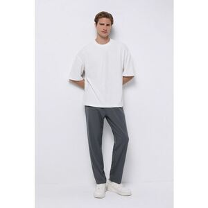 Pantaloni jogger cu snur in talie imagine