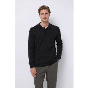 Pulover polo tricotat fin imagine