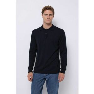 Pulover polo tricotat fin imagine