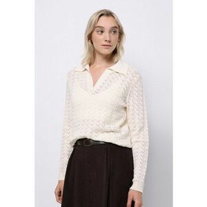 Pulover lejer crosetat imagine