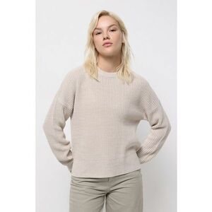 Pulover cu decolteu la baza gatului si maneci cazute imagine