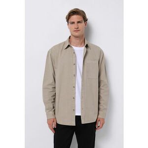 Camasa relaxed fit cu buzunar pe piept imagine