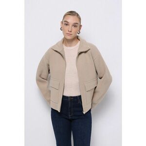 Jacheta cu guler inalt si buzunare imagine