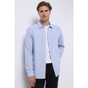 Camasa regular fit cu guler ascutit imagine