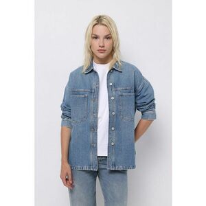 Jacheta lejera din denim cu buzunare imagine