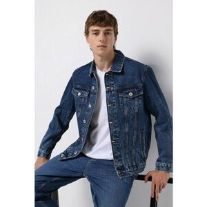 Jacheta din denim cu nasturi imagine