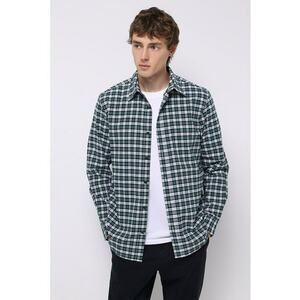 Camasa in carouri cu guler clasic imagine