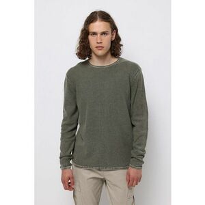 Pulover de bumbac cu decolteu la baza gatului imagine