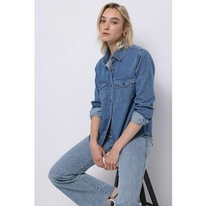Camasa din denim cu capse imagine