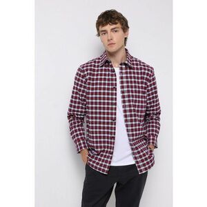 Camasa in carouri cu guler clasic imagine