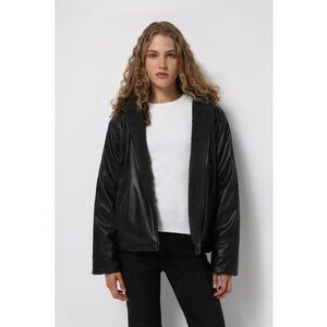 Geaca de piele ecologica cu captuseala de blana shearling sintetica imagine