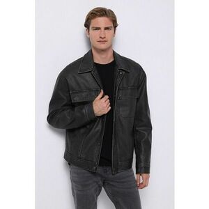 Jacheta de piele ecologica cu fermoar imagine