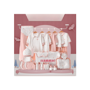 Set 28 piese - pentru nou nascut - roz - 1 luna - 50-56 CM imagine