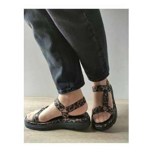 Sandale Elegante Dama 28703-44 Leopard - Negru imagine