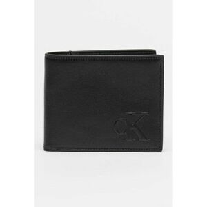 Portofel pliabil de piele cu logo in relief imagine