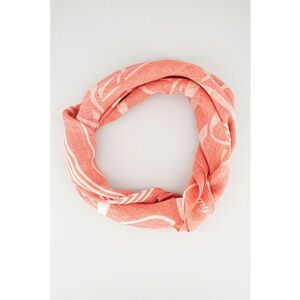 Esarfa din modal cu imprimeu logo imagine