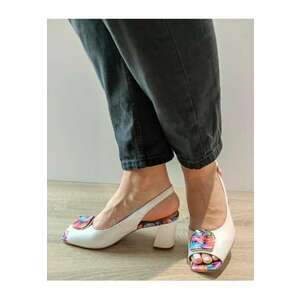 Sandale Elegante Dama 360007A 13-N Albe - Alb imagine