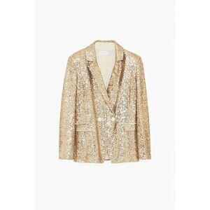 Sacou regular-fit din paiete cu inchidere la doua randuri de nasturi imagine