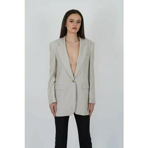 Sacou lung cu inchidere prin nasture imagine