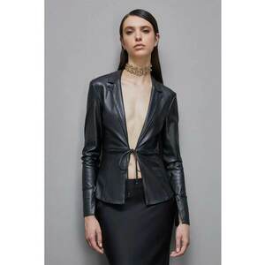 Sacou cambrat - slim fit cu inchidere prin snur imagine