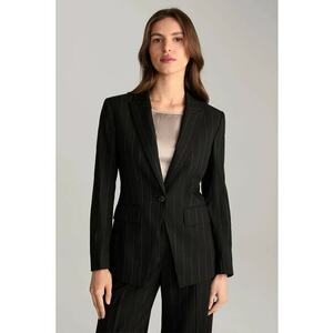 Sacou regular fit la un singur rand de nasturi si imprimeu in dungi imagine