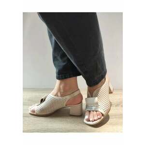 Sandale Elegante Dama 60003A 03-N Bej - Bej imagine