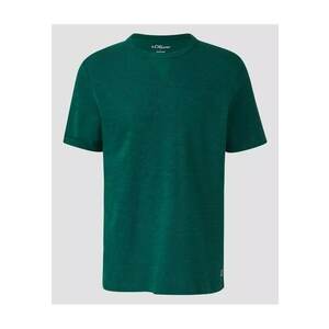 Tricou din bumbac cu decolteu la baza gatului imagine