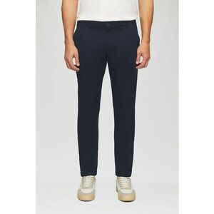Pantaloni chino slim fit cu buzunare cu nasturi si refilet imagine