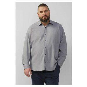 Big Sizes Camasa barbati big sizes - cu maneca lunga - Regular fit - Gri deschis imagine