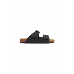 Slapi barbati Jack Jones - 12257218 - Piele ecologica - Negru imagine