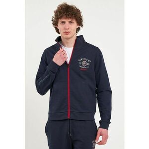 Bluza de trening cu fermoar si logo imagine