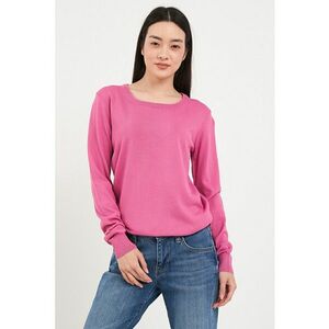 Pulover tricotat fin cu model uni imagine