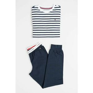 Pijama din amestec de bumbac cu pantaloni lungi imagine