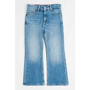 Blugi cu aspect decolorat si talie ajustabila imagine