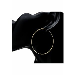 Cercei Argint Supradimensionati Placati Cu Aur Galben imagine