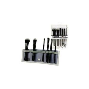 Set 7 pensule pentru machiaj - Rolay Brush - Par sintetic - Negru imagine