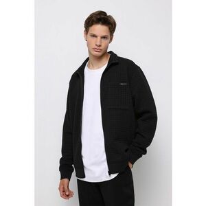 Bluza de trening texturata si buzunare pe piept imagine