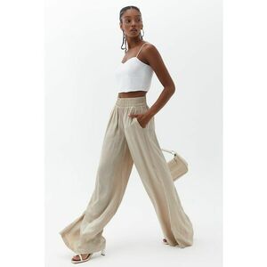 Pantaloni din amestec de lyocell cu croiala ampla imagine