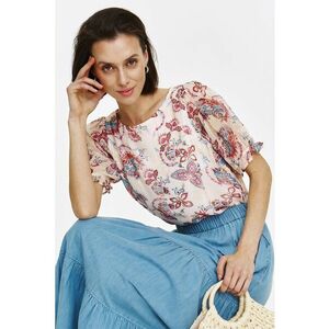 Bluza cu model si maneci medii imagine