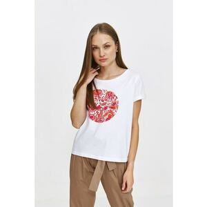 Tricou cu decolteu la baza gatului - de bumbac imagine