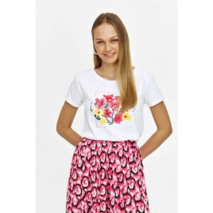 Tricou cu decolteu rotund si imprimeu imagine