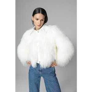 Jacheta din blana de oaie mongoleza 2073 imagine