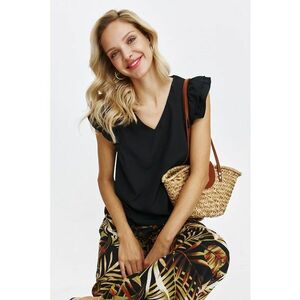 Bluza cu maneci scurte si decolteu in V imagine